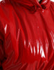 Dolce & Gabbana Chic Shiny Red Cropped Jacket