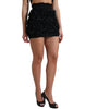 Dolce & Gabbana Elegant Textured High Waist Mini Skirt