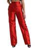 Dolce & Gabbana Elegant High Waist Wide Leg Silk Pants