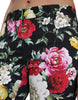 Dolce & Gabbana Elegant Floral Mid Waist Cropped Pants
