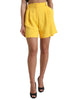Dolce & Gabbana Elegant High Waist Bermuda Shorts in Sunny Yellow