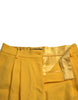 Dolce & Gabbana Elegant High Waist Bermuda Shorts in Sunny Yellow