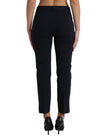 Dolce & Gabbana Elegant Mid Waist Tapered Pants in Blue