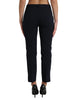 Dolce & Gabbana Elegant Mid Waist Tapered Pants in Blue