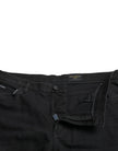 Dolce & Gabbana Chic Black Bermuda Denim Shorts