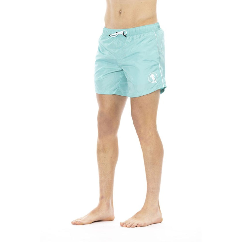 Bikkembergs Light Blue Polyester Men Swimwear