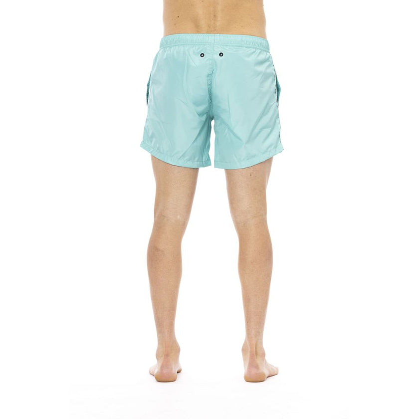 Bikkembergs Light Blue Polyester Men Swimwear