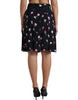 Dolce & Gabbana Elegant Floral A-Line Knee-Length Skirt