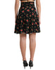 Dolce & Gabbana Floral A-Line Mini Skirt with High Waist