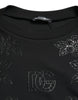 Dolce & Gabbana Elegant Black Floral Applique Sweater