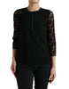 Dolce & Gabbana Elegant Floral Lace Long Sleeve Top