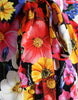 Dolce & Gabbana Floral Silk Blouse with Front Tie Fastening
