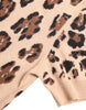 Dolce & Gabbana Elegant Beige Leopard Turtleneck Wool Top