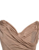 Dolce & Gabbana Elegant Beige V-Neck Sleeveless Sheer Tank Top