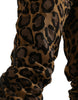Dolce & Gabbana Chic Leopard Print Jogger Pants