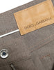 Dolce & Gabbana Elegant Brown Cotton Stretch Skinny Pants