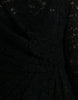 Dolce & Gabbana Elegant Black Floral Lace Sheath Mini Dress