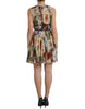 Dolce & Gabbana Floral Elegance Silk Chiffon Mini Dress