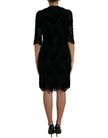 Dolce & Gabbana Elegant Floral Lace Sheath Dress