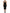 Dolce & Gabbana Elegant Black Lace-Up Midi Bodycon Dress