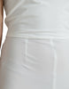 Dolce & Gabbana Elegant White Strapless Jumpsuit Dress