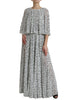 Dolce & Gabbana Elegant Polka Dots Maxi Dress