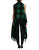 Dolce & Gabbana Elegant Checkered Poncho Jacket