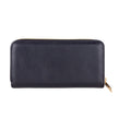 Baldinini Trend Chic Black Leather Zip Wallet