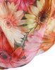 Dolce & Gabbana Elegant Floral Silk Midi Dress with V-Neck
