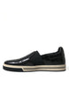 Dolce & Gabbana Elegant Crocodile Leather Low-Top Sneakers