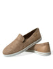 Dolce & Gabbana Elegant Beige Leather Loafers