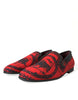 Dolce & Gabbana Torero-Inspired Luxe Red & Black Loafers