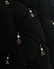 Dolce & Gabbana Elegant Quilted Jacket with Pearl Embellishment