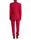 Dolce & Gabbana Elegant Red Slim Fit 3 Piece Martini Suit