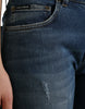 Dolce & Gabbana Chic Boyfriend Mid-Waist Stretch Jeans
