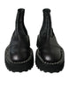 Dolce & Gabbana Elegant Black Chelsea Slip-On Boots