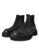 Dolce & Gabbana Elegant Black Chelsea Slip-On Boots