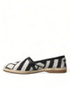Dolce & Gabbana Chic Striped Canvas Espadrilles