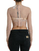 Dolce & Gabbana Elegant Lace Bustier Cropped Top