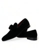 Dolce & Gabbana Elegant Black Velvet Loafers - Men's Luxury Footwear