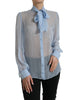 Dolce & Gabbana Elegant Silk Long Sleeve Blouse