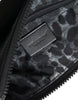 Dolce & Gabbana Elegant Black Nylon & Leather Pouch