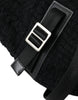 Dolce & Gabbana Elegant Tricot Wool-Blend Backpack in Black