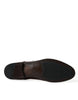 Dolce & Gabbana Elegant Burgundy Leather Derby Shoes