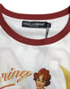 Dolce & Gabbana Elegant White Cotton Crew Neck Tee