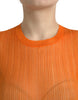 Dolce & Gabbana Chic Orange Crew Neck Tank Top