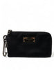 Dolce & Gabbana Chic Nylon-Leather Designer Pouch