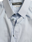 Dolce & Gabbana Elegant Slim Fit Sky Blue Dress Shirt