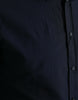 Dolce & Gabbana Elegant Navy Jacquard Dress Shirt