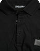 Dolce & Gabbana Elegant Black Cotton Polo Shirt